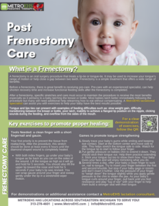 Post Frenectomy Care